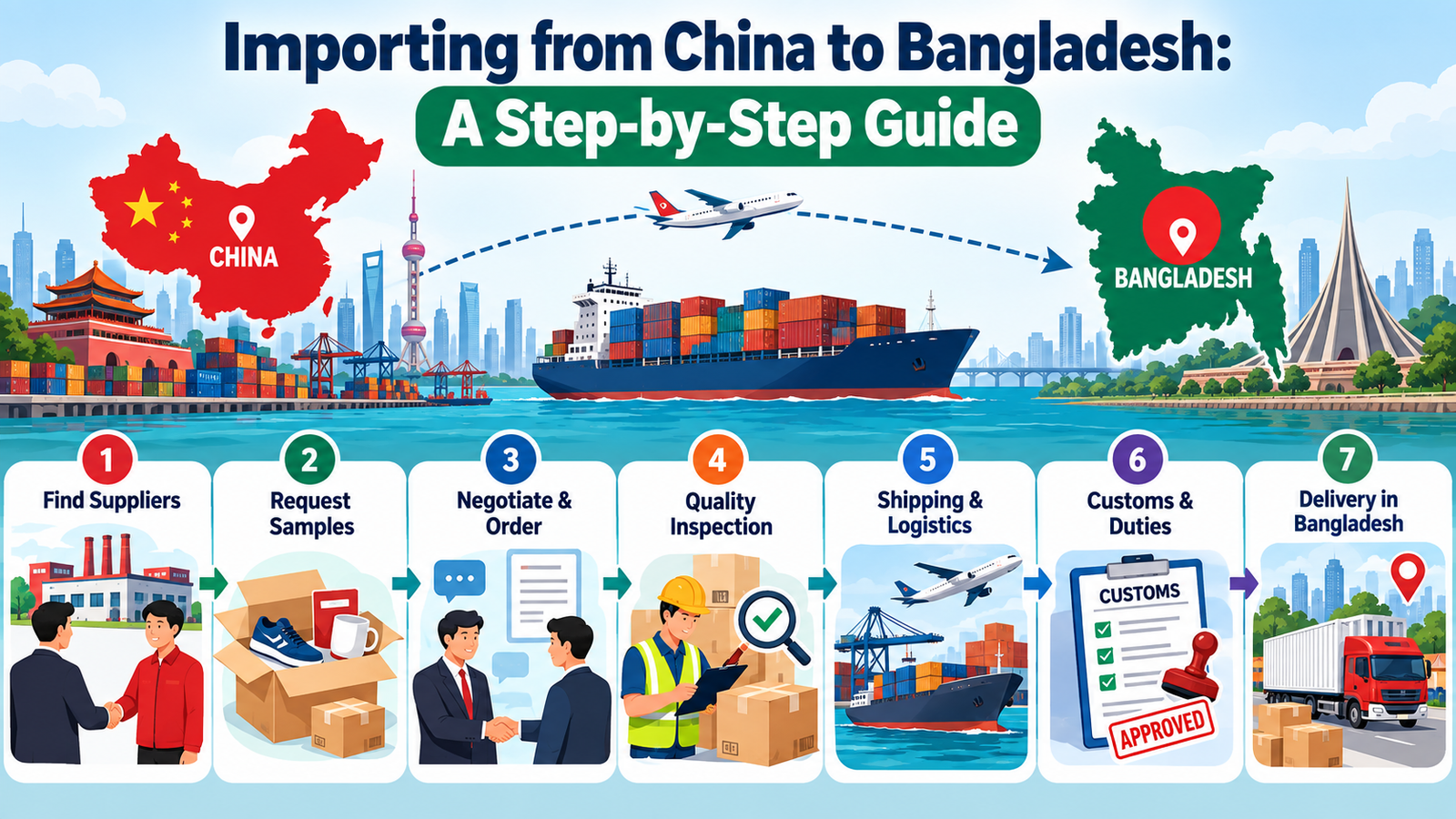 Importing from China to Bangladesh: A Step-by-Step Guide