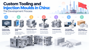 Nine-step custom tooling and injection mould development process with buyer approval points