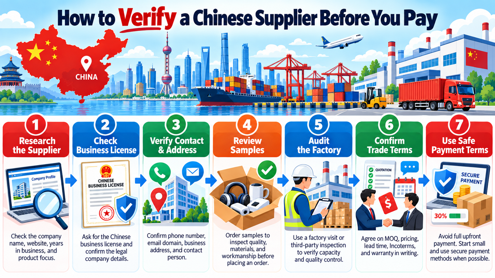 How to Verify a Chinese Supplier Before You Pay